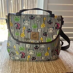 Uma Hanna Striped Animal Three Way Waterproof Backpack